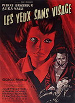 original French poster Les Yeux Sans Visage, Jean Mascii art.