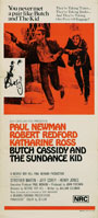 original 1973 re-release Australian Daybill poster Butch Cassidy and the Sundance Kid