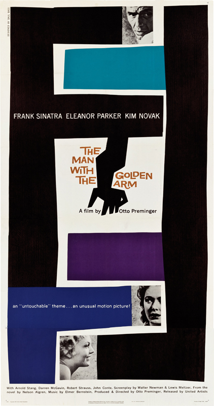 The Man With The Golden Arm 3 sheet poster