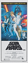  original 1977 daybill poster Star Wars Tom Chantrell Style C artwork