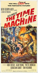 original 1960 U.S. Three Sheet poster The Time Machine