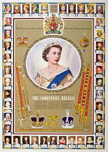 thumbnail link to original 1953 H.M. Stationery Office coronation regalia poster