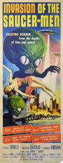 original 1957 insert poster Invasion of the Saucer-men